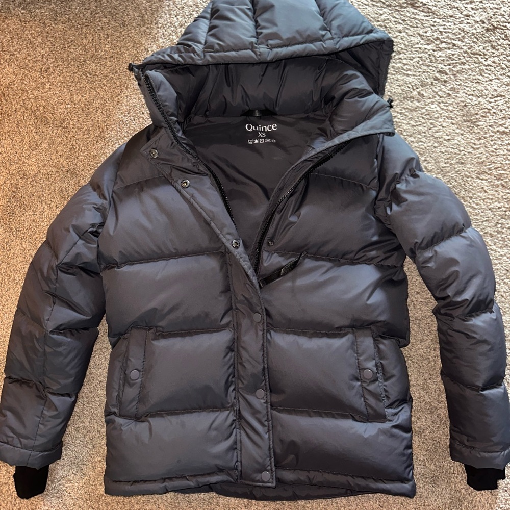Quince Charcoal Puffer Jacket